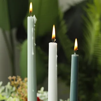 Spalvotų Ilgai Žvakė Stick Sojų Vaško Aromaterapija Žvakės Vestuvių, Gimtadienio Šventė Stalo Dekoro Kvapnų Žvakės Namuose Šalis Bougie