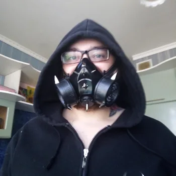 Steampunk Kniedės dujokaukę Retro Respiratorius Cyber Gothic Šuoliai Kaukės Helovyno Cosplay Kostiumas Vyrams, Moterims, Maskuotis Šalis