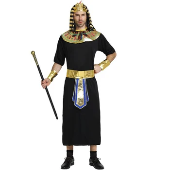 Suaugusių Vyrų Glod Egipto Faraono Tutankhamun Karaliaus Kostiumas Vyras Helovinas Šalis Kostiumai Tradicinis Egiptas Egipto Cosplay