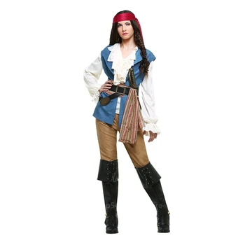 Suaugusiųjų Piratų Fancy Dress Helovinas Cosplay Kostiumas Vyrams, Moterims, Žaidimas Drabužių Karnavalas Šalies Maskuotis Etapo Rezultatus Dėvėti