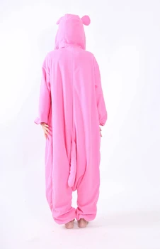 Suaugusiųjų Unisex Polar fleece Pink Panther Onesies Pižamos Romper Žiemos Helovinas Kostiumas Moteris Animacinių filmų Gyvūnų Cosplay Pižama