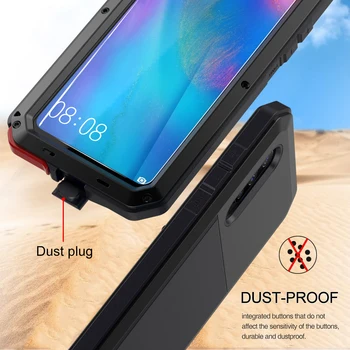 Sunkiųjų Apsaugos Doom Metalo šarvai Aliuminio telefoną Atveju Huawei Mate 20 Pro 30 Pro Atvejais, atsparus smūgiams apsauga nuo dulkių Dangtelis