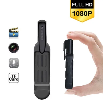 T189 Mini Kamera Full HD 1080P Slapta Kamera Nešiojami Mažas Pen Kamera, Mini DVR Skaitmeninis Mini DV Kamera Espia Parama 32GB Kortelė