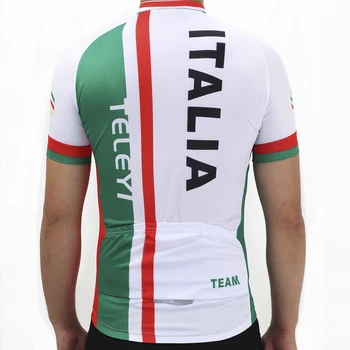 TELEYI Dviračių Džersis Marškinėliai Viršuje Italijos Vyrų Kvėpuojantis Ropa Ciclismo Mtb Maillot Ciclismo Vasaros trumpomis Rankovėmis Dviračių Drabužiai