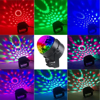 TRANSCTEGO Disco Šviesos USB Šalies Lazerio Automobilių DJ Magic Ball Garso Valdymo Juda Lempos Galva transporto priemonės Diskoteka Projektorius Scenos Šviesos