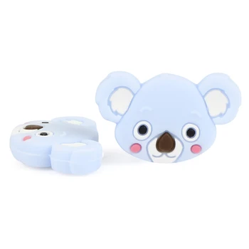 TYRY.HU 6pcs Koala Karoliukai Dėžutėje Žindukas Įrašus Granulių Maisto kokybės Silikono Maža Lazdele Mini Baby Teether