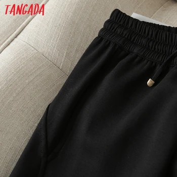 Tangada Mados Moteris Aukštos Kokybės Krovinių Kelnės Aukštu Juosmeniu Kelnės Laisvas Kelnes Poilsiu Moterų Sweatpants Streetwear 6D83
