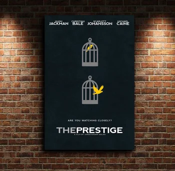 The Prestige (2006) Minimalus Filmo Plakatas Filmą Drobės Plakatas Sienos Menas Spausdinti Vaikai Dekoro Ir Namų Dekoro