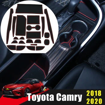 Toyota Camry XV70 2018 2019 2020 Gumos Automobilio Duris Groove Kilimėliai Vartų lizdą, padas neslidus Taurės Trinkelėmis Porankiu Saugojimo Pagalvėlės Priedai