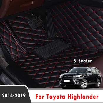 Toyota Highlander XU50 Kluger 2019 M. 2017 m. 2018 m. m. 2016 m. M. (5 Vietų) Automobilių Kilimėliai, Interjero Aksesuarai, Odiniai Kilimai
