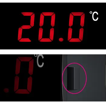 Transporto priemonės Skaitmeninis Termometras Automobilio LED Temperatūros Matuoklis Zondas -40~110 C 12V/24V/110V