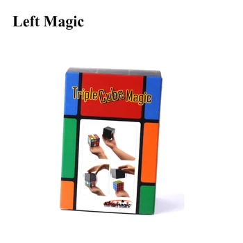 Triple Diko Kubo Magija Rekvizitai Magic Cube Iliuzija, Magija Dingsta, Žaislai Gudrybės G8018