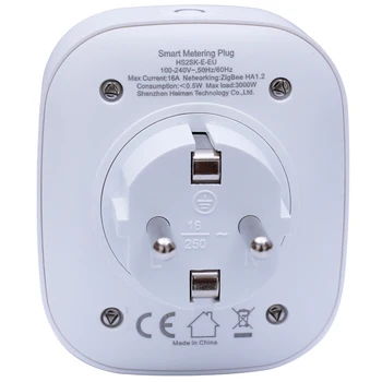 Tuya Zigbee elektros Energijos Apskaitos Plug Control Power On off, Lizdas Smart Home Prietaisą Per Smart App Zona