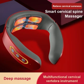 USB Protingas Elektros Kaklo Massager Paramos Pečių Ir Kaklo Skausmas Massager Elektros impulsų Sveikatos Priežiūros Magnetinė Terapija, Masažas