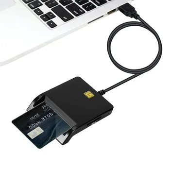 USB Smart Card Bankininkystės Kortelės IC ID SIM TF 608 Nešiojamasis Skaitytuvas Kortelių Skaitytuvas Banko Kortelės Skaitymo Dekoracija 