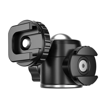 Ulanzi Mini Vlog Trikojo Dual Šalto Batų Ballhead Mikrofono LED Šviesos Pratęsti Išmanųjį telefoną DSLR, Trikojį Sony A6400 Canon, Fuji