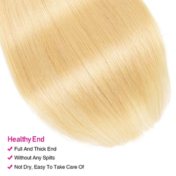 Unice Plaukų Malaizijos Žmogaus Plaukų Audimo 613 Medaus Šviesūs, Tiesūs Plaukai Ryšulių 1/3/4 VNT Remy Plaukų Ryšulių 16-24 Colių