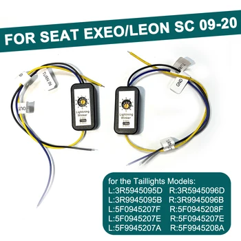 Už Sėdynės Exeo Už 2009-m. Seat Leon 5F SC 2013-2020 m. 2vnt Dinamiškas Posūkio Signalo Indikatorius LED užpakalinis žibintas Modulis Laidas Laidas Pajungti