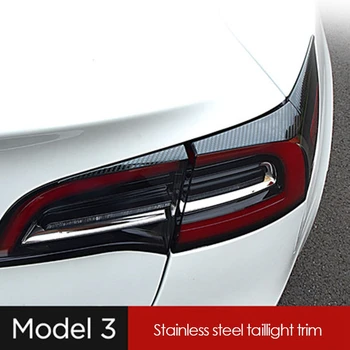 Už Tesla Model 3 Galiniai Šviesos Antakių Padengti Apdaila Galiniai Stabdžių Žibintas Juostelės Apdaila Išorės stilizavimo