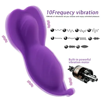 VATINE Nešiojamų Klitorio Stimuliatorius Nematomos Kelnaitės Vibruojantis Kiaušinis Belaidžio Nuotolinio Valdymo Vibratorius, Sekso Žaislai Moterims