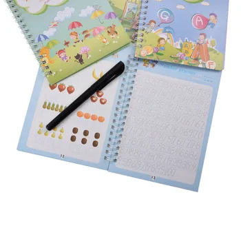 Vaikai Praktikos Copybook Handwrite Practic Anglų Magija Rašyti Knygą Montessori Mokymosi Žaislai Vaikams, Vaikams Copybook