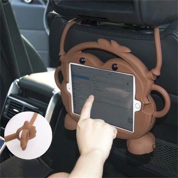 Vaikams Saugiai Elgtis Beždžionė Animacinių filmų Atveju, iPad 10.2 7 7 Gen 2019 atsparus smūgiams Padengti Trinkelėmis Oro 3 Pro 10.5 colio Atveju Vaikams