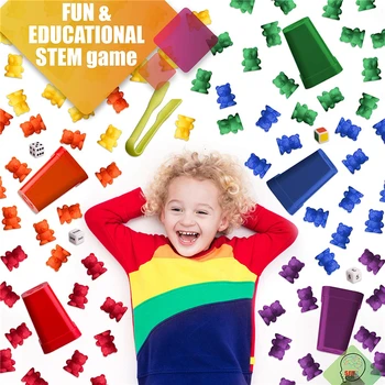 Vaivorykštė Montessori Žaislai Skaičiuoti Tenka Rungtynės Rūšiavimo Puodeliai Kūdikių Žaidimai Vaikams Mokymosi Ikimokyklinio Ugdymo Montessori Jutimo Žaislai