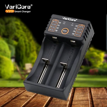 VariCore V20i 18650 įkroviklis 1.2 V, 3,7 V 3.2 V 3.85 V AA / AAA 26650 10440 14500 16340 25500 NiMH ar ličio baterija, 