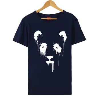 Vasaros panda atspausdinta marškinėliai Juokinga prarasti mados trumpomis rankovėmis T shirts Hip-Hop streetwear Marškinėlius