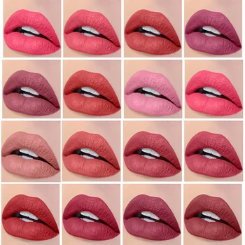 Velvet Matte Lūpų Rinkinys Sexy Non-Stick Taurės Vandeniui Ilgalaikis Drėkinamasis Moterų Lūpų Atspalvis, Grožio Kosmetikos Rinkinys Makeup