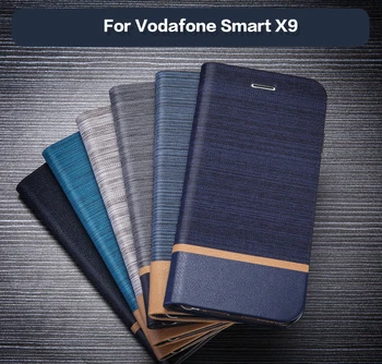 Verslo Pu Odos Atveju Vodafone Smart X9 Apversti Atveju Minkštos Tpu Silikoninis Galinio Dangtelio Vodafone Smart X9 Kortelės Lizdas Knyga Atveju