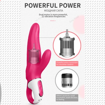 Vokietija Satisfyer Ritmais 2powerful galios varikliai Silikono rabbit vibratorius vibratorių moterų Sekso žaislai g spot klitorio stimuliatorius