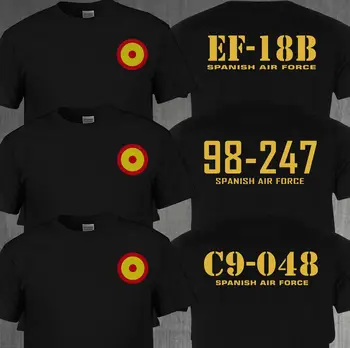Vyrai Medvilnės trumpomis Rankovėmis Marškinėliai Mados ispanijos karinių Oro Pajėgų Roundel T-Shirt Nemokamai Lipdukas SPAF Ispanija 2 Pusių Tees Marškinėliai Harajuku