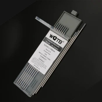 WQTB volframo elektrodais, tig volframo strypai WT20 Wl15 WL20 WC20 WZR8 WP WS20 WE3 tig volframo elektrodai aliuminio