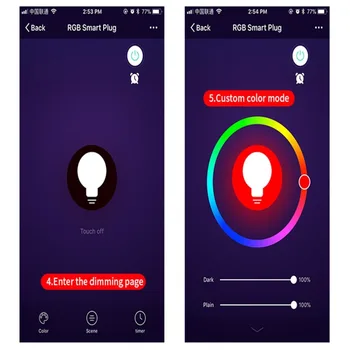 Wifi Smart kištukinis Lizdas su LED Indikatorius Smart Plug Power Stebėti Perjungti Telefono PROGRAMĖLĖ Balsas Nuotolinio Valdymo Namuose Auto Laikmatis RGB Šviesos