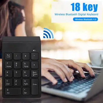 Wireless Keyboard Mini Skaičių Klaviatūra Numpad Skaičių Klaviatūros Kompiuteris Nešiojamas Perdavimo Diapazonas Mažesnis Kaip 10 Metrų