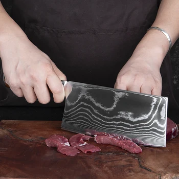 XITUO Virtuvės Šefo Peilis Nustatyti, Super Sharp vg10 Japonijos Damasko Plieno Mėsos Cleaver Šveitimas Kaulų Peilis Virimo Priemonė Nauja