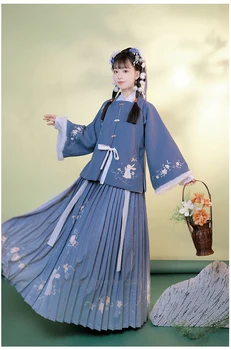 XinHuaEase Kinijos Tradicinių Drabužių Moterims Hanfu Žiemos Senovės Ponios Drabužiai Pasakos Cosplay Kostiumų Ming Dinastijos Elegantiškas