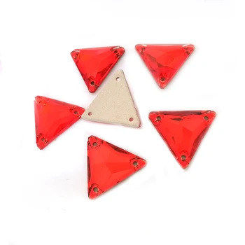 YANRUO Light Siam Viršuje 3270 Trikampis 16 22mm Siūti Ant Raudonos, Cirkonio Stiklo, Akmenų, Dekoruoti Drabužiai