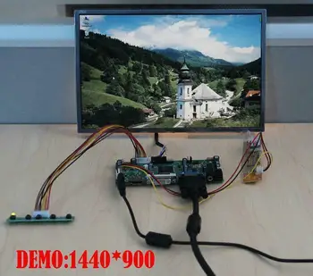 Yqwsyxl Kontrolės Valdyba Stebėti Rinkinys LTN170WX-L05 HDMI + DVI + VGA LCD LED ekrano Valdiklio plokštės Tvarkyklės