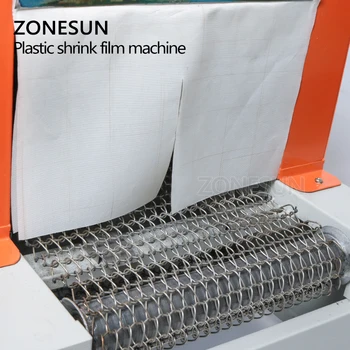 ZONESUN Automatinė Trauktis Mašina PVC Plėvelės Mažėja Šilumos Paketas Rankovės Plastikinės Pakuotės dėžutė stalo maisto sealler strapper įrankis