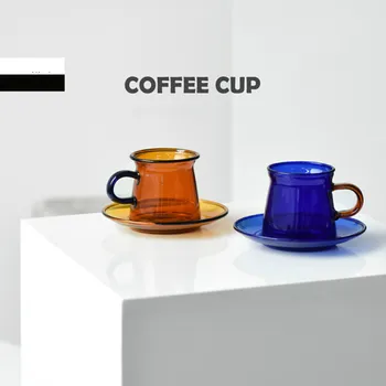 Įvairių Spalvų stiklo kavos puodelis arbatos Porų stikliniai puodeliai, kavos puodeliai kūrybiškumą Atsparus Karščiui Sveikos Arbatos Gėrimo Taurė