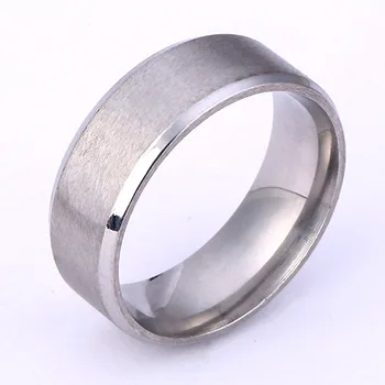 Šepečiu Poveikis Nerūdijančio Plieno Vyrų Žiedas Perdėti Stiliaus Žiedas