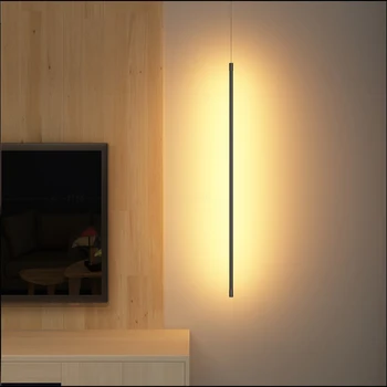 Šiaurės kūrybos vertikali juostelė valgomasis žibintai miegamasis studijų naktiniai priimamus šviesos dizaineris minimalistiniai šviestuvai