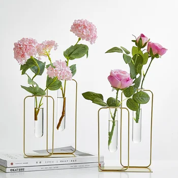 Šiaurės Šalių Namų Dekoro Šiuolaikinės Jarrones Cristal Namų Dekoro Priedai Stiklo Vaza, Terariumai Decoracion Hogar Moderno Gėlių Vaza