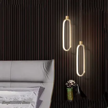 Šiuolaikinių led sieniniai šviestuvai už kambarį valgomasis akrilo aliuminio korpuse, LED Pakabukas Lempa, Aukso/Chromo Spalva Įrenginiai dekoras