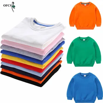 Žiemos Berniukai, kids Long sleeve T-shirt Kūdikių Drabužiai Paauglys sweatershirt Palaidinė viršūnes Vaikų megztinis Vientisų Spalvų Šiltų drabužių