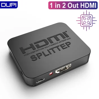 1 2 Out HDMI Splitter Jungties Adapteris HD 1080p 4K HDCP Video HDMI Perjungti Padalinti Stiprintuvo Ekranas PS3, HDTV Xbox PC