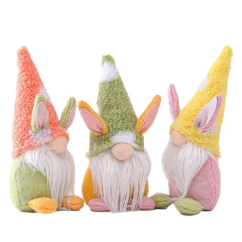 1/3 Vnt Kalėdų Lėlės, Pliušiniai Santa Gnome Statulėlės Namų Dekoro Easter Bunny Gnome Apdailos Velykų Beveidis Lėlės Šalies Suply