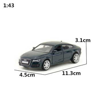 1:43 Mastelis/Diecast Žaislo Modelis/Audi A7/Super Sport Racing Prabangių Automobilių/Švietimo Surinkimo/Traukti Atgal/Dovana Vaikams